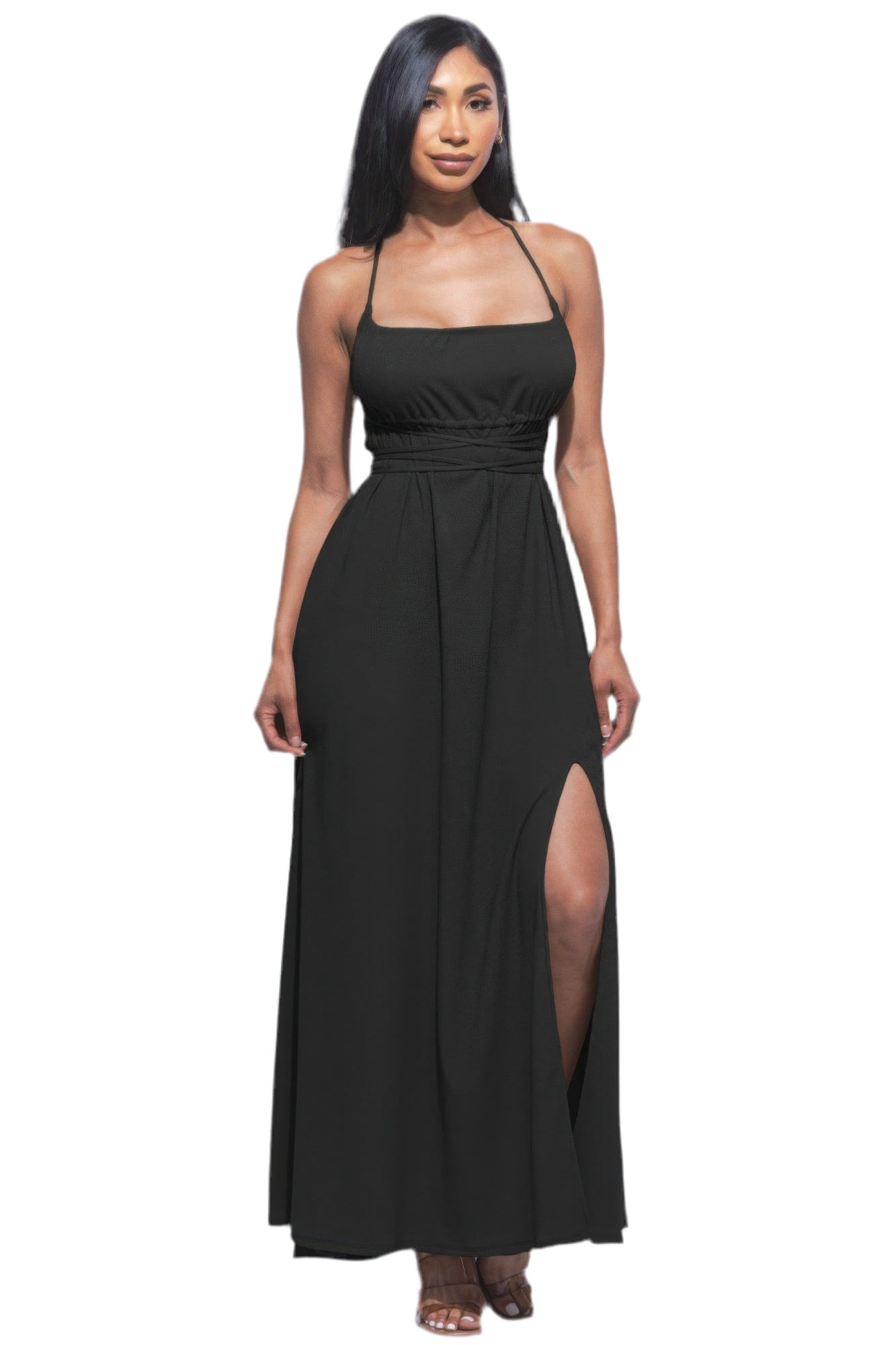 Side Slit Maxi Dress ~ 2 Colors
