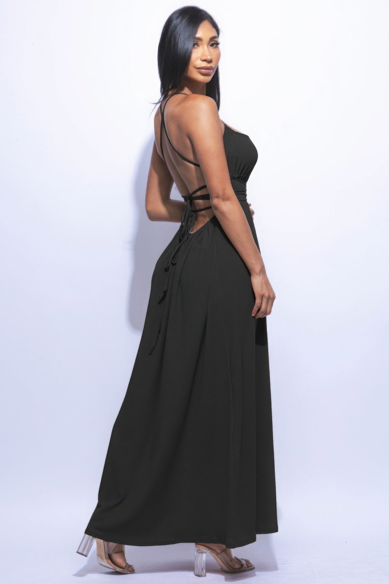 Side Slit Maxi Dress ~ 2 Colors