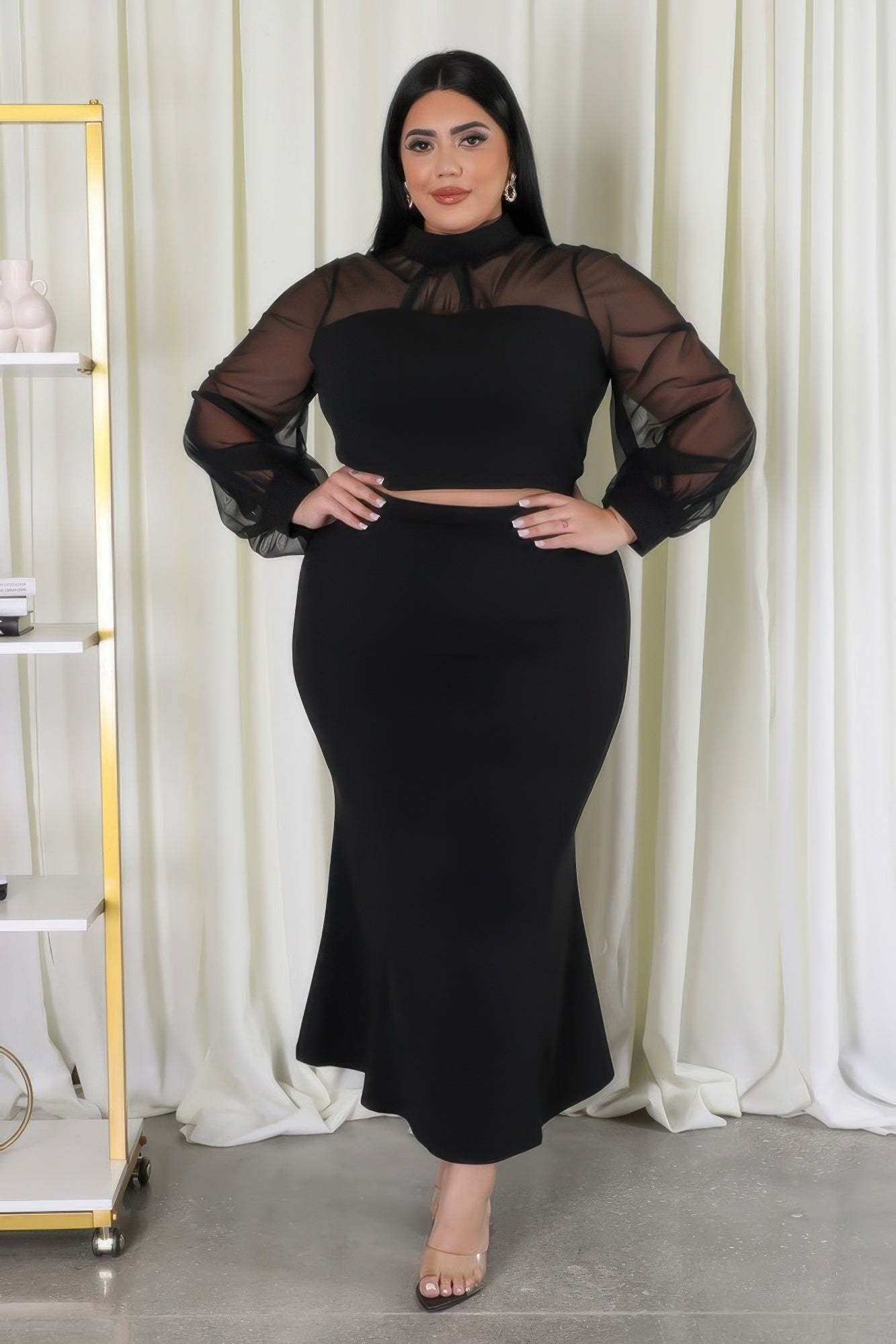 Stretch Skirt Set ~ 2 Colors