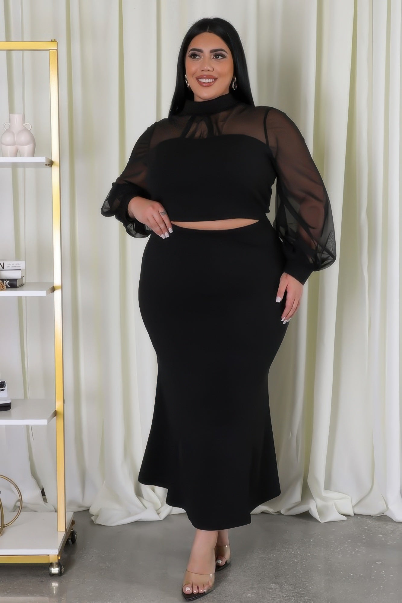 Stretch Skirt Set ~ 2 Colors