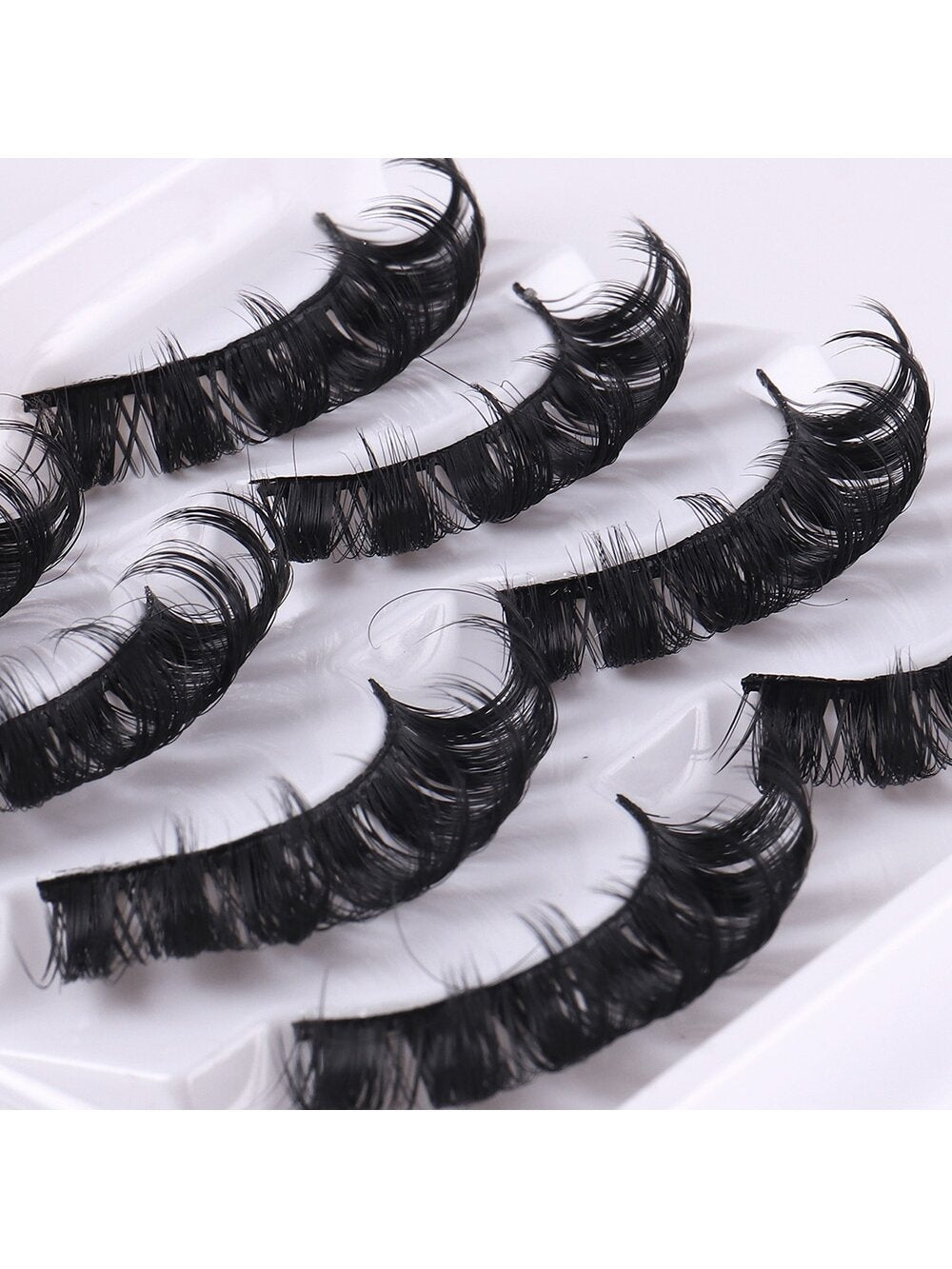 4 Pairs Russian Strip Fluffy 3D Mink Lashes