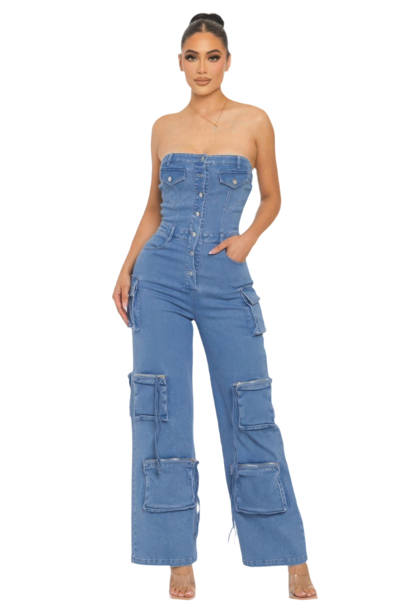 Stretch Denim Jumpsuit ~ 2 Colors