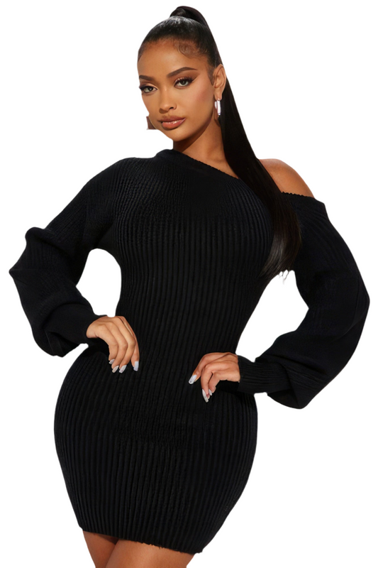 Sweater Knit Mini Dress