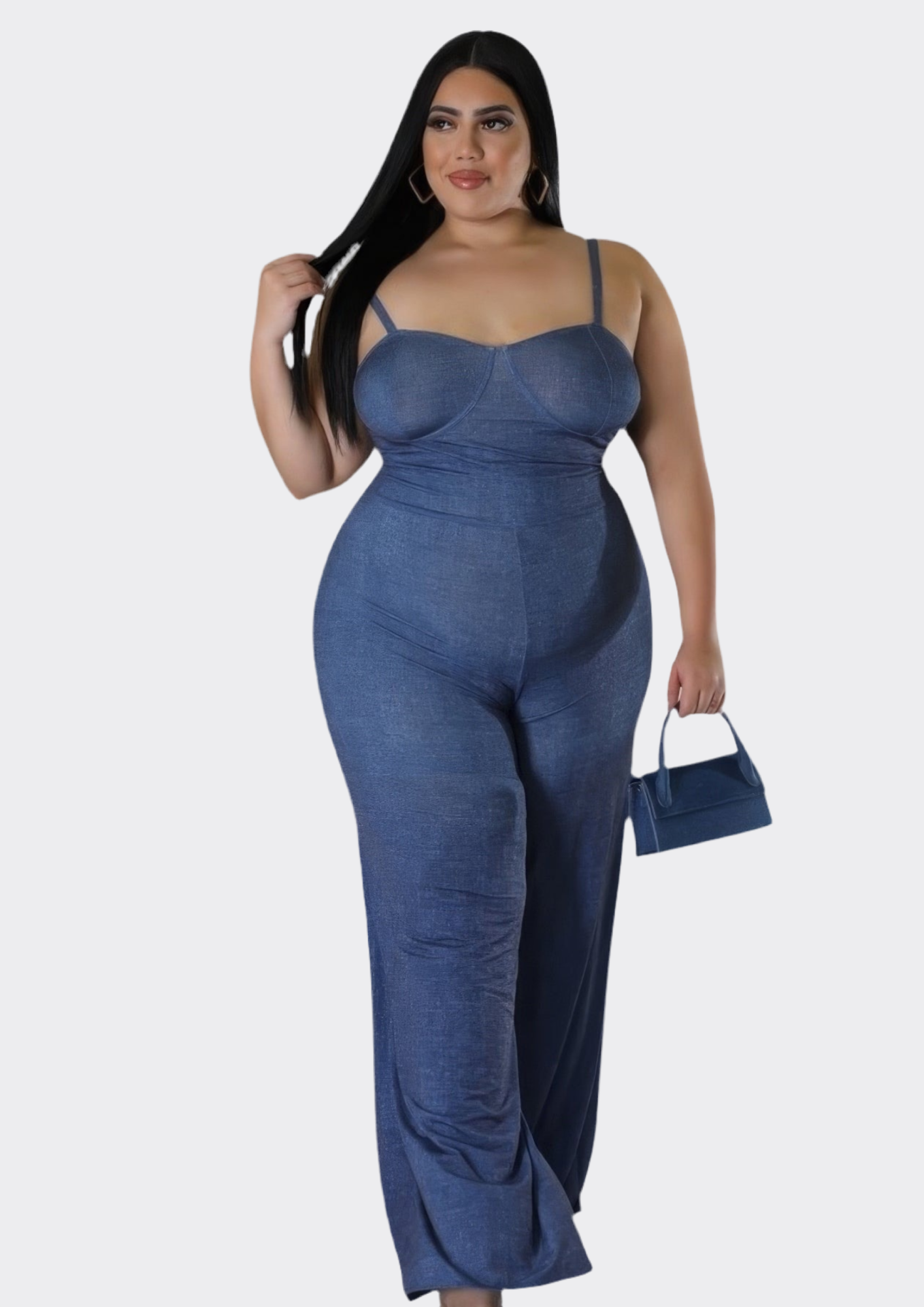 Wide Leg Stretch Jumpsuit