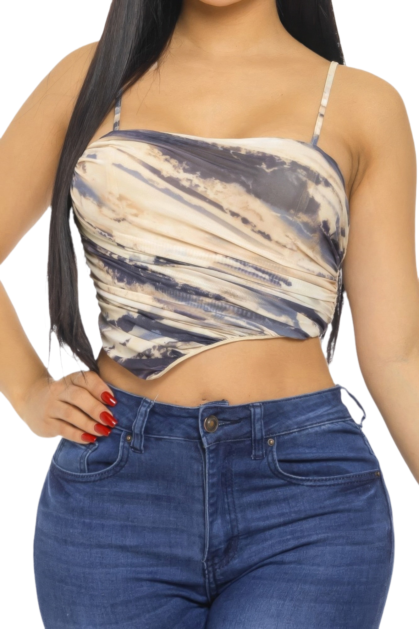 Mesh Print Top ~ 3 Colors