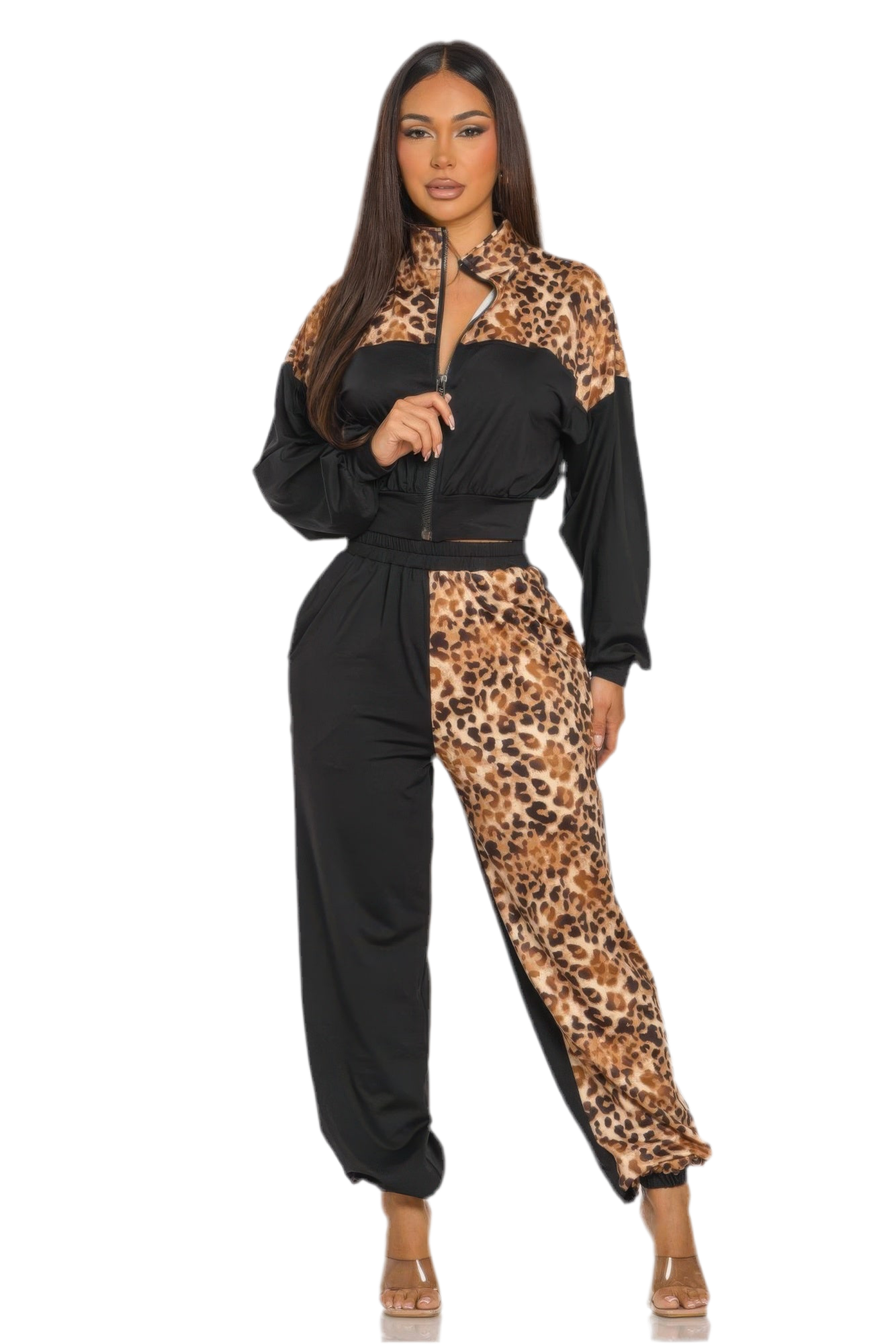 Animal Print Jogger  Set