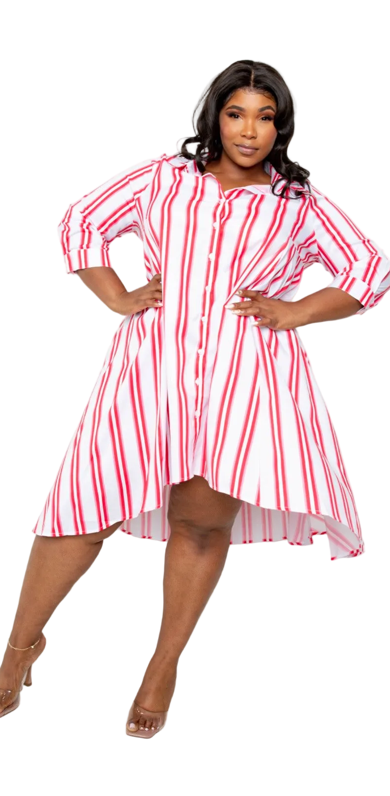 Stripe Shirt Dress