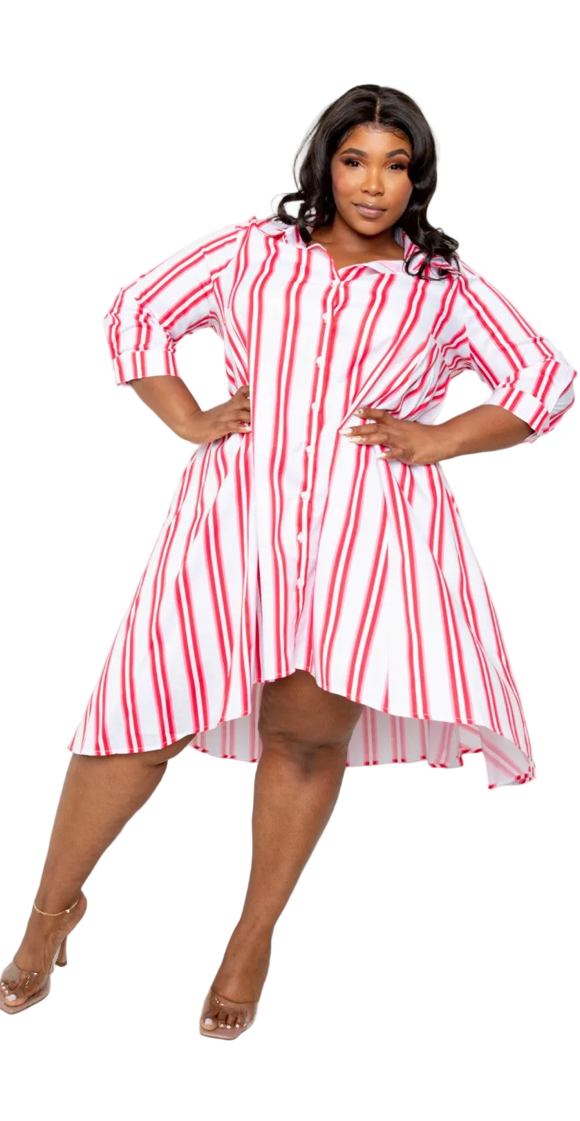 Stripe Shirt Dress