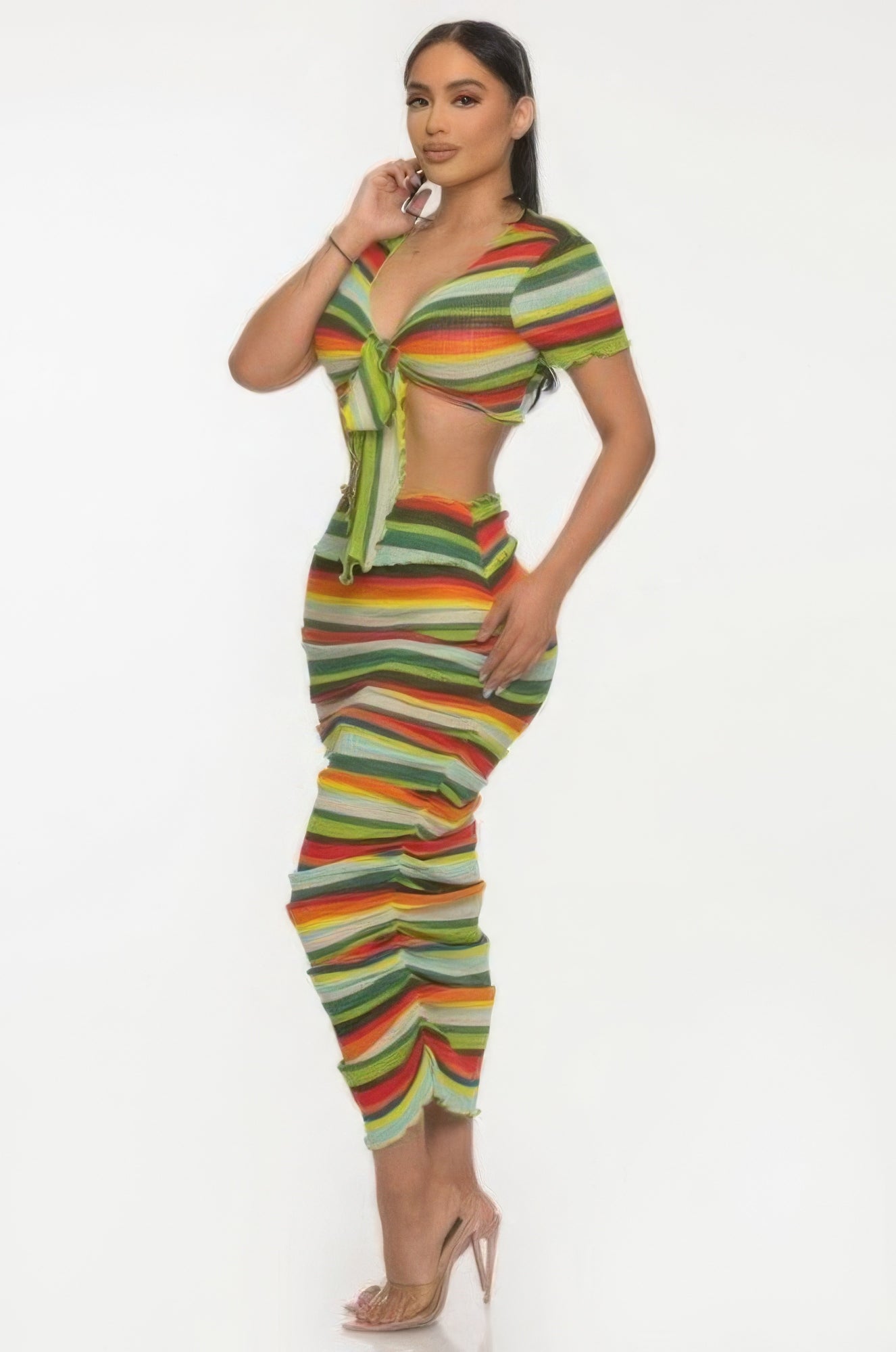 Color Me Mine Beach Sarong Skirt Set ~ 3 Colors