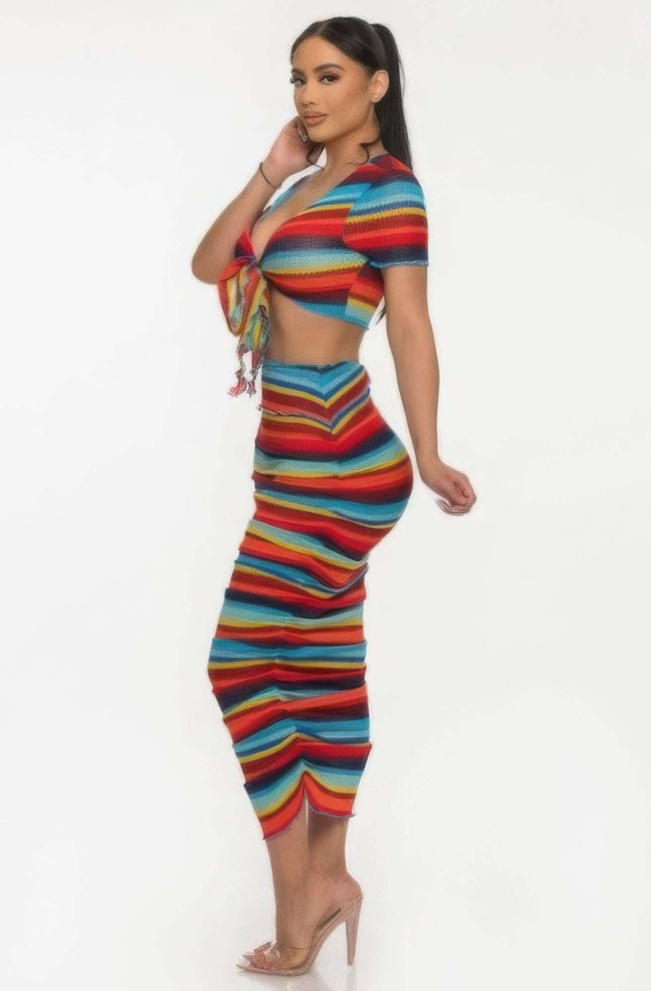 Color Me Mine Beach Sarong Skirt Set ~ 3 Colors