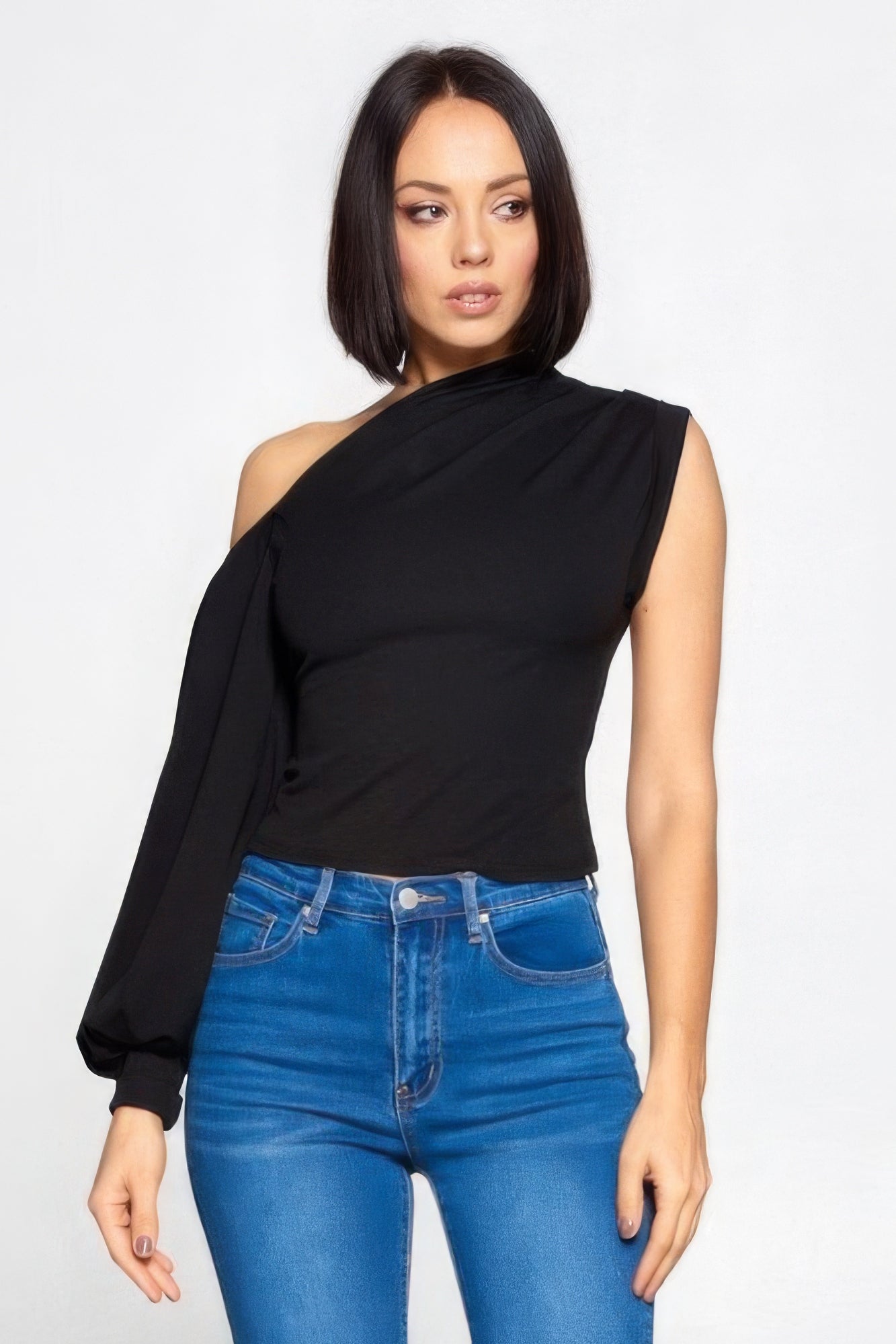 Ladies One-shoulder Top ~3 Colors