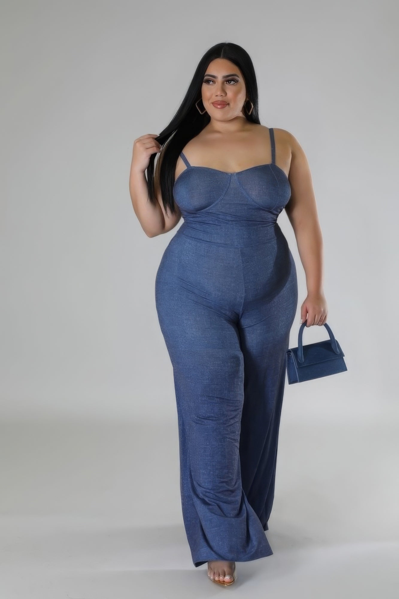 Wide Leg Stretch Jumpsuit