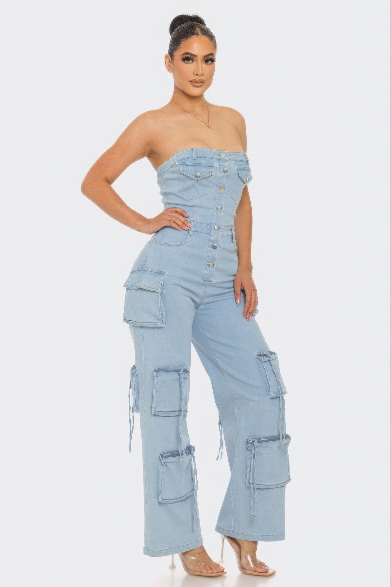 Stretch Denim Jumpsuit ~ 2 Colors