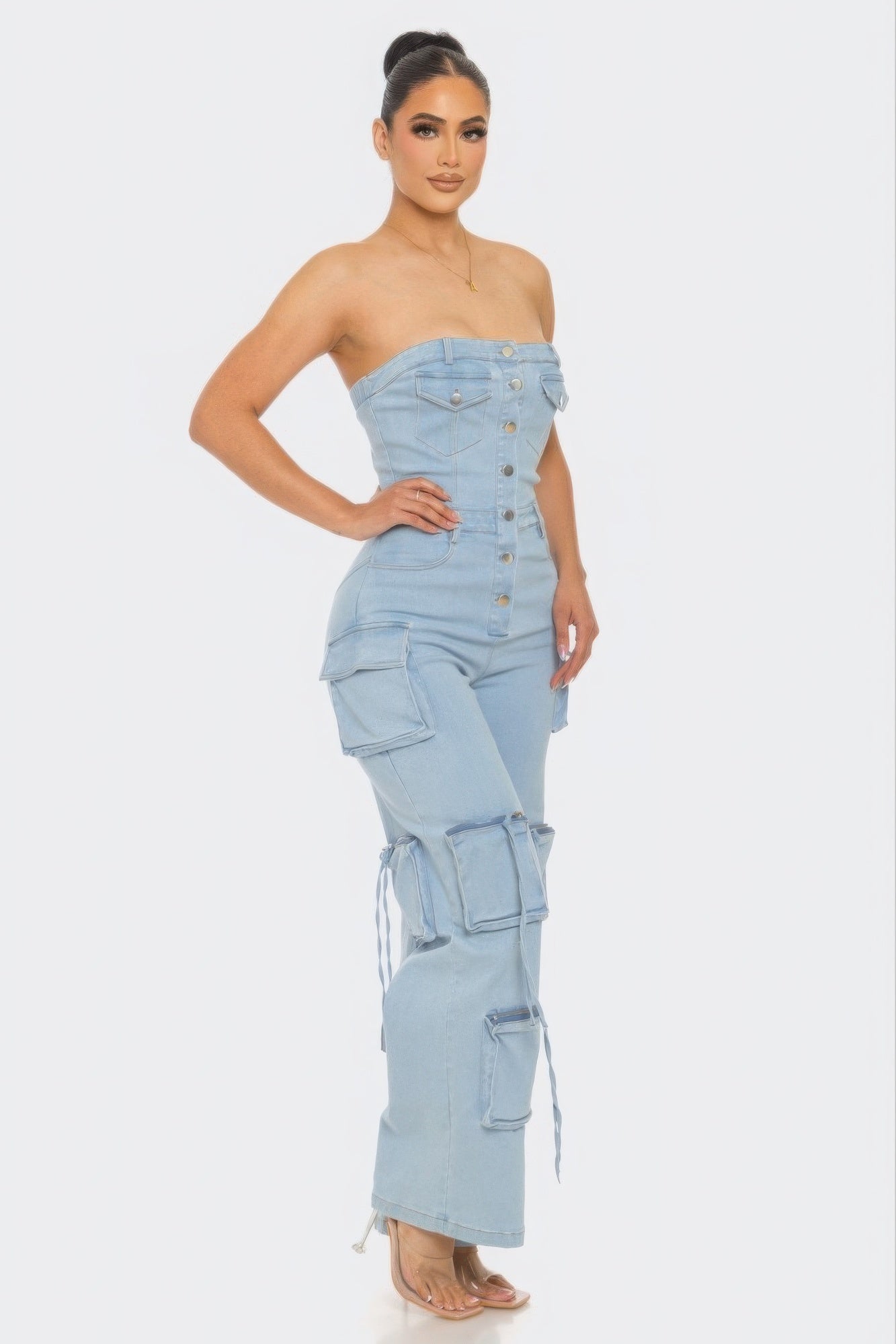 Stretch Denim Jumpsuit ~ 2 Colors