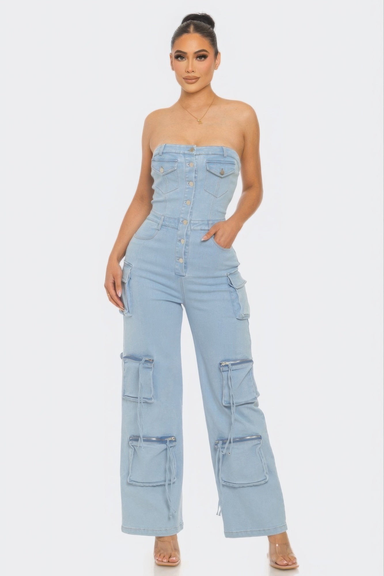 Stretch Denim Jumpsuit ~ 2 Colors