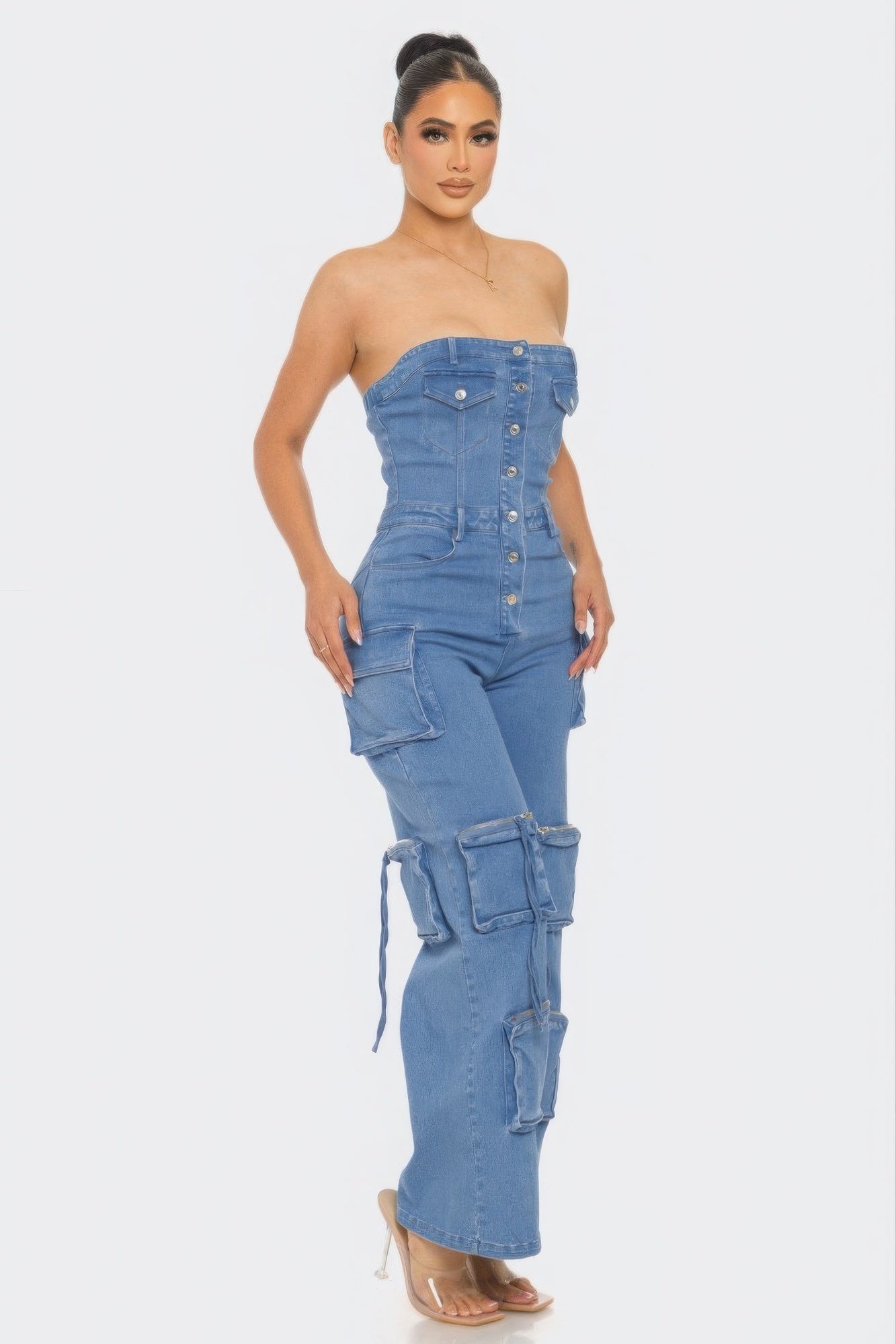 Stretch Denim Jumpsuit ~ 2 Colors