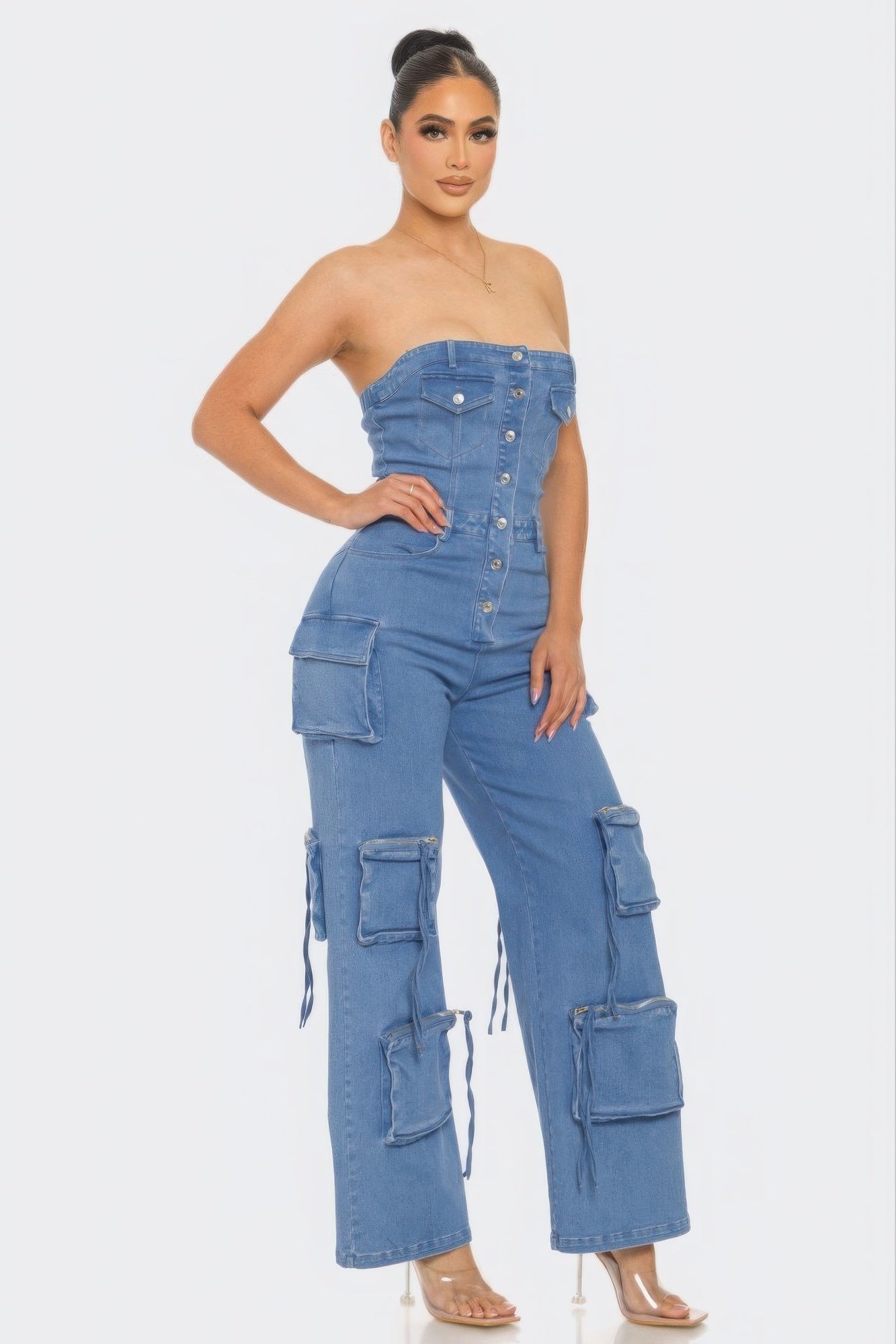 Stretch Denim Jumpsuit ~ 2 Colors