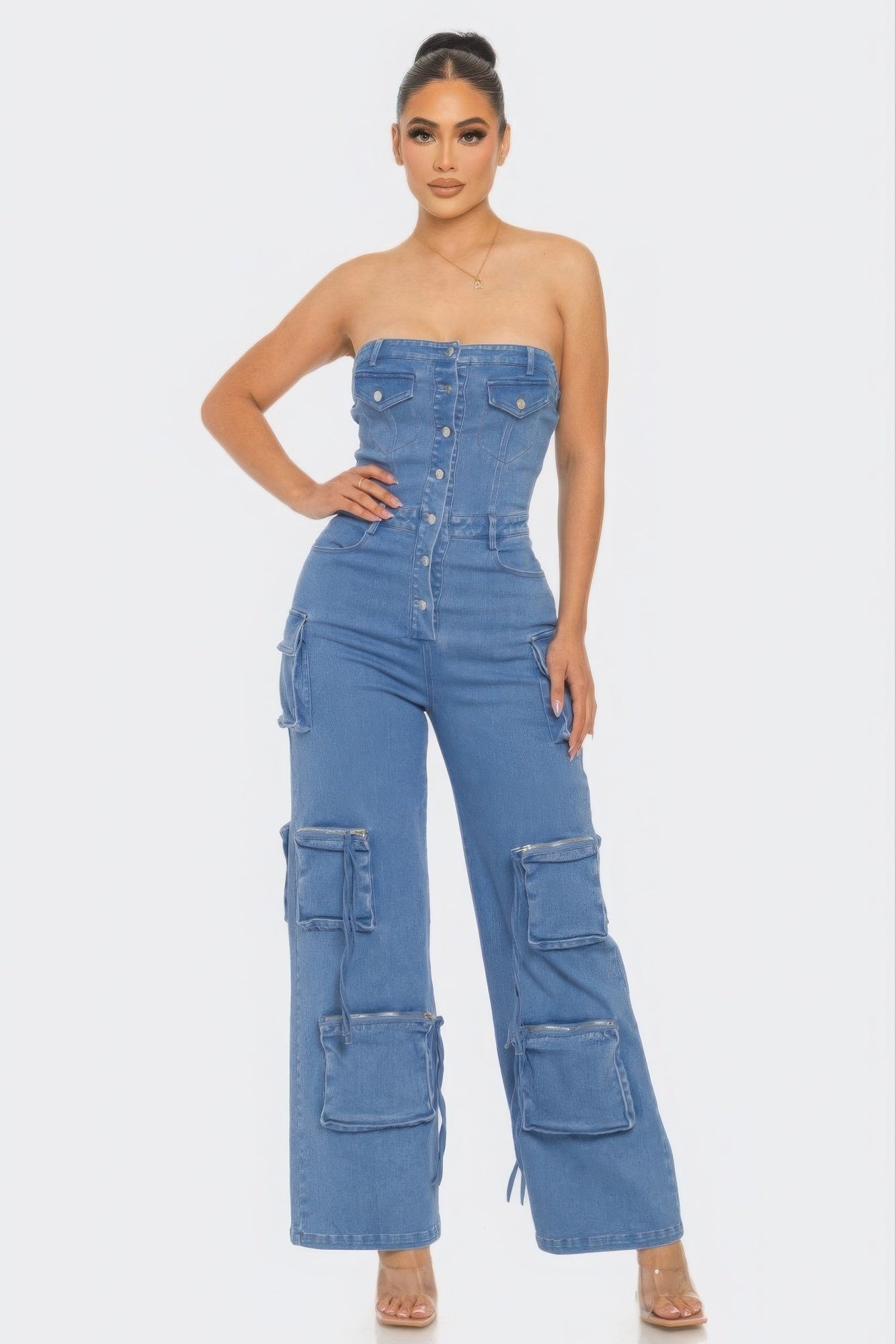 Stretch Denim Jumpsuit ~ 2 Colors