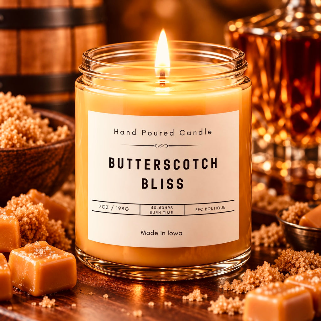 7 oz Butterscotch Bliss Soy Blend  Candle