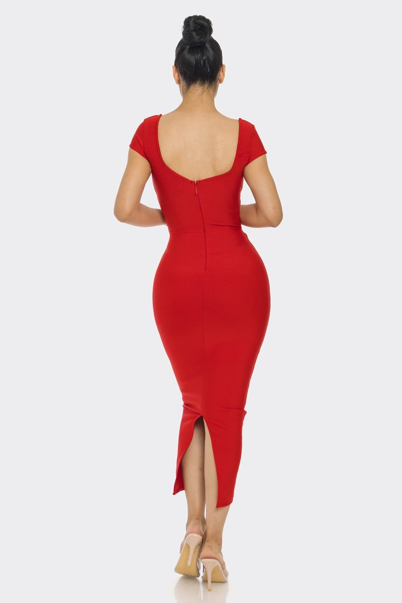 Bandage Midi Dress ~ 2 Colors