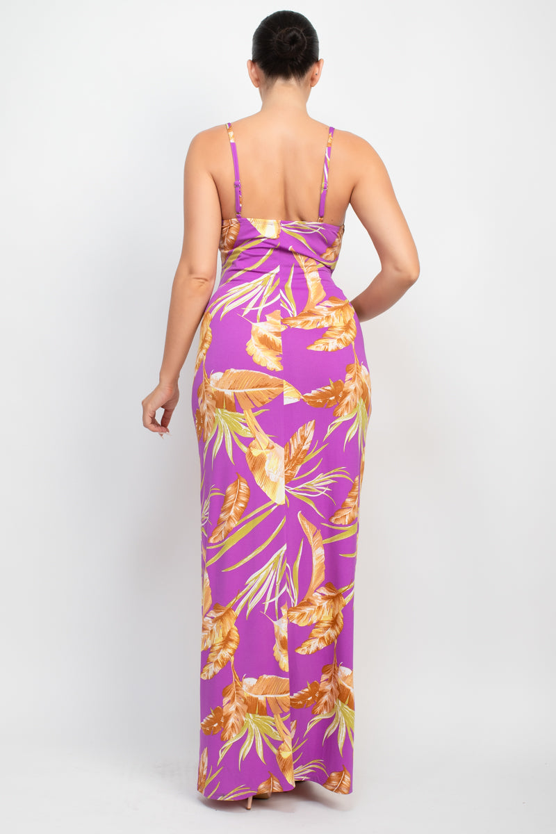 Scoop Tropical Print Maxi Dress ~ 6 Colors