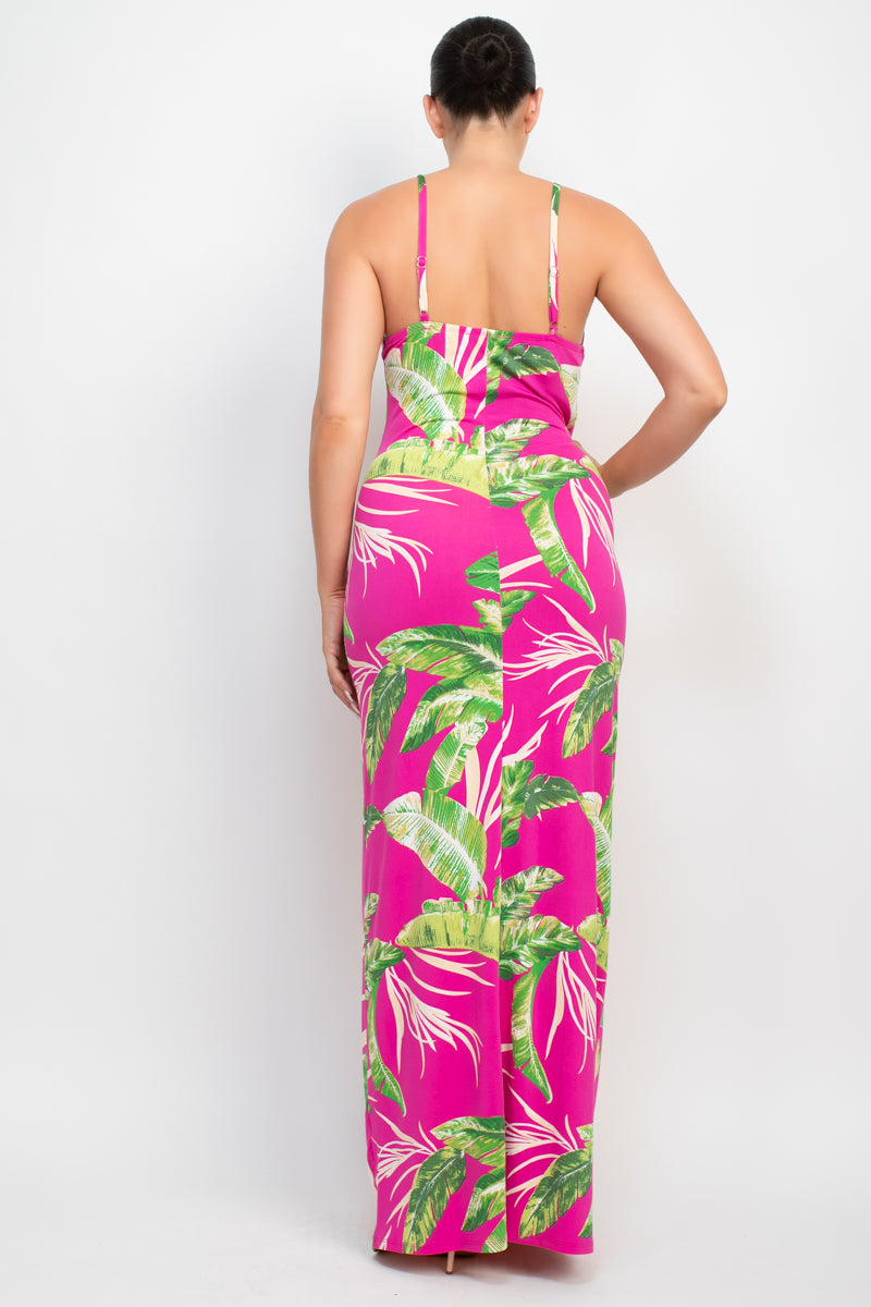 Scoop Tropical Print Maxi Dress ~ 6 Colors