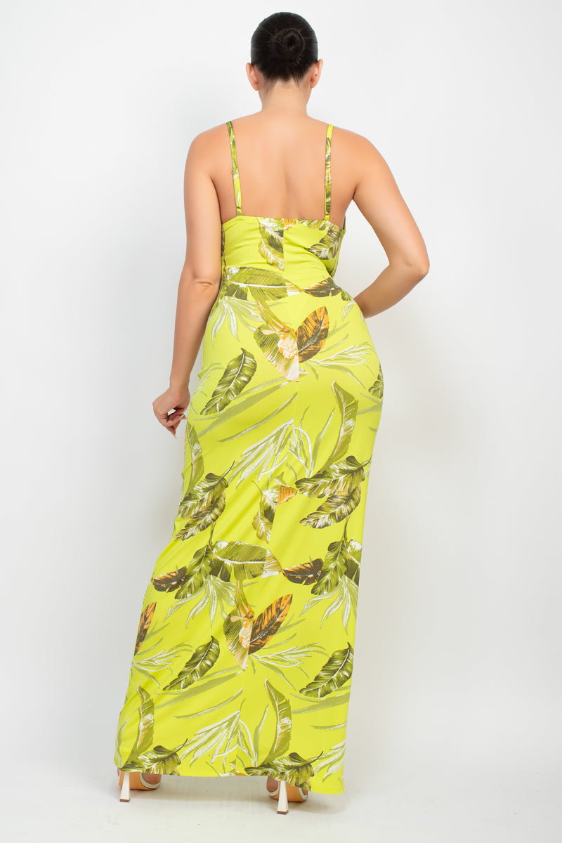 Scoop Tropical Print Maxi Dress ~ 6 Colors