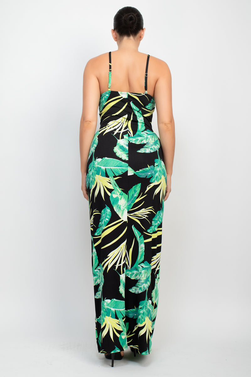 Scoop Tropical Print Maxi Dress ~ 6 Colors