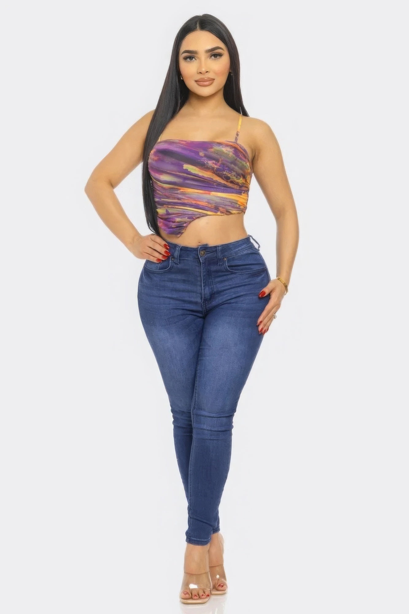 Mesh Print Top ~ 3 Colors