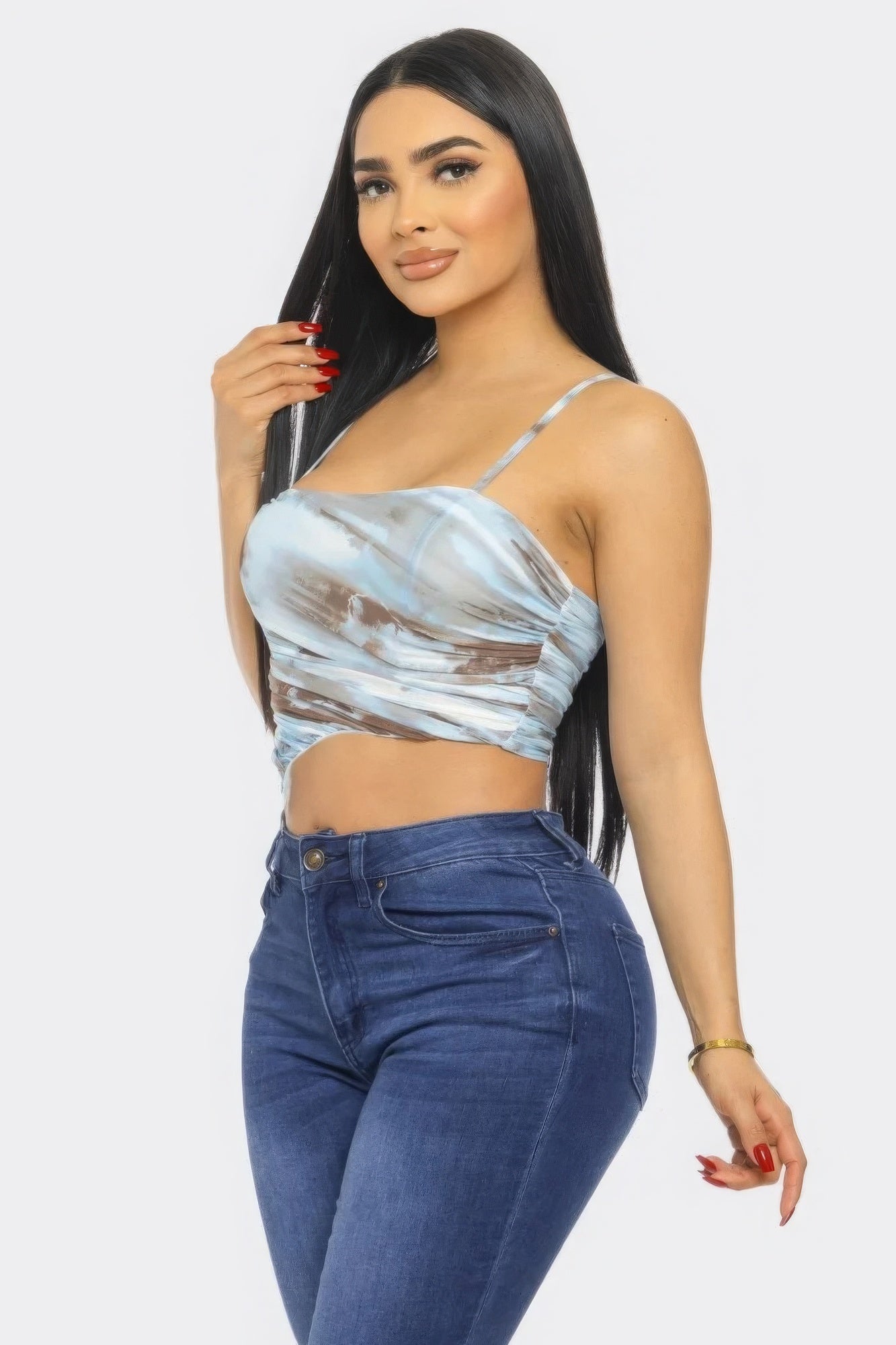 Mesh Print Top ~ 3 Colors