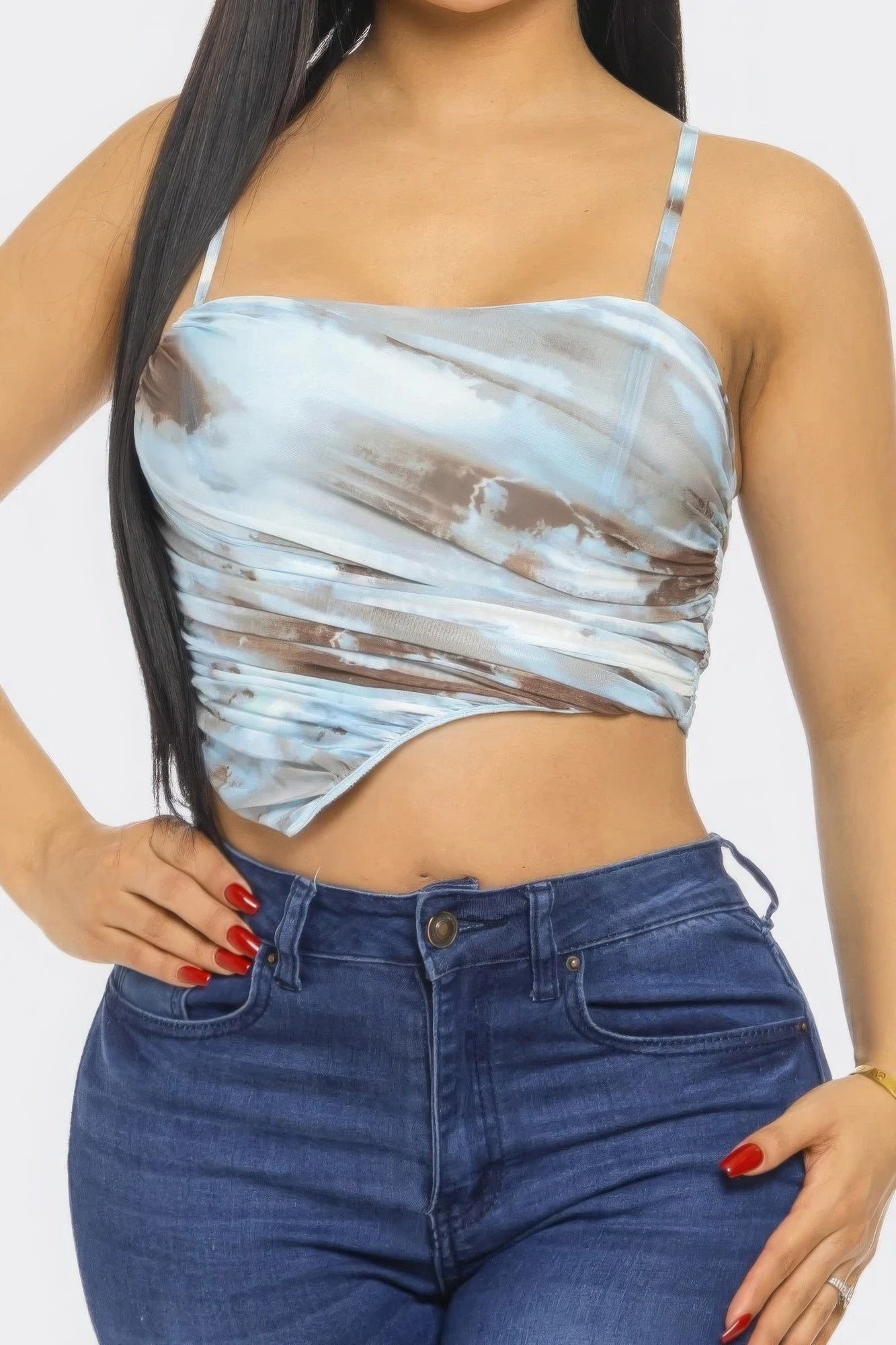 Mesh Print Top ~ 3 Colors