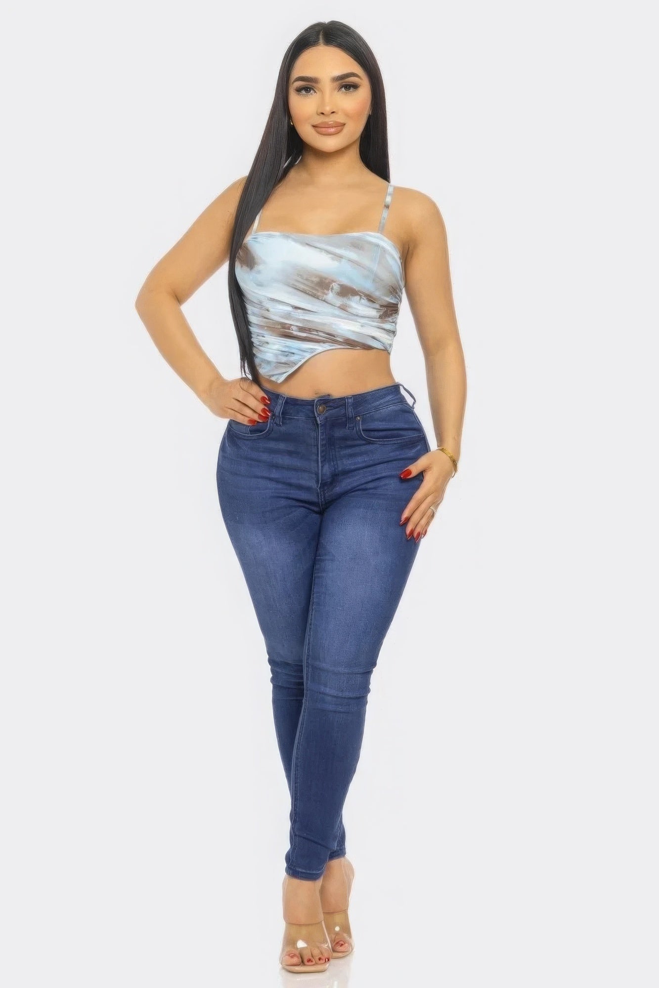 Mesh Print Top ~ 3 Colors