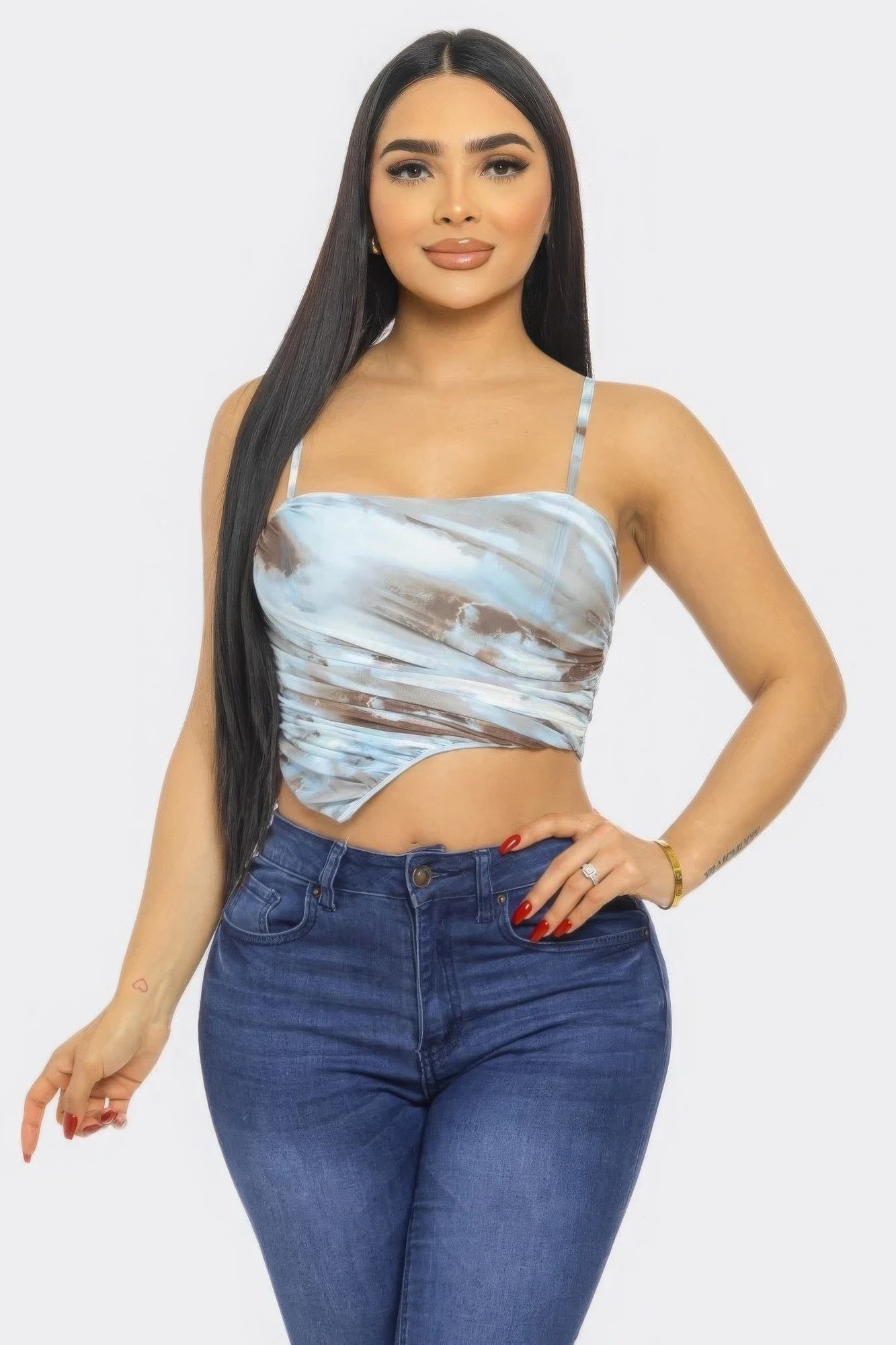 Mesh Print Top ~ 3 Colors