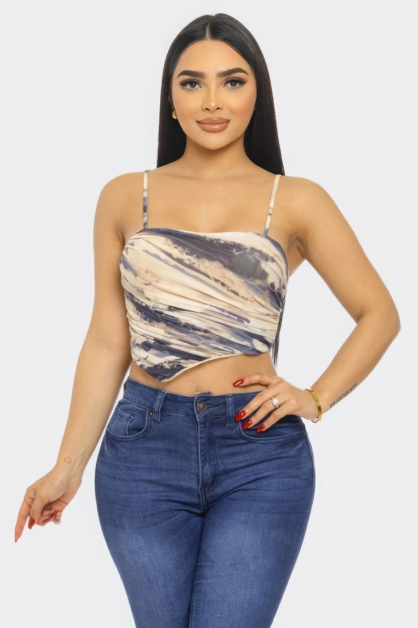 Mesh Print Top ~ 3 Colors